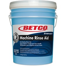 Rinse Aid, f/Dishwashing Machines, Conc, 5 Gal Pail, Blue