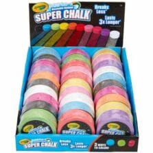 Chalk, Super, Outdoor, Puck-Shaped, 30/ST, AST