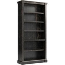 Bookcase, w/5 Shelves, Open, 38"x14"x78", Chocolate