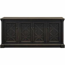 Console, w/4 Door/3 Shelves, 67"x18"x32", Chocolate