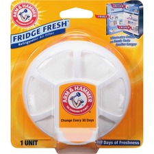 Refrigerator Deodorizer, Air Filter, Arm&Hammer, White