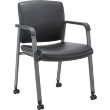 Chair, Guest, Antimicrobial Vinyl, 23-1/2"x22-2/5"x32-4/5", BK