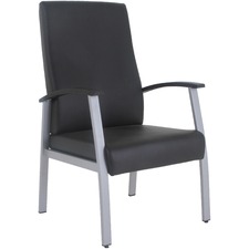 Chair, Guest, High-BK, Antimicrobial, 24-3/4"x26-3/8"x43-3/4", BK
