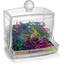 Paper Clip Dispenser, Self-Dispensing, w/250 Clips, CL