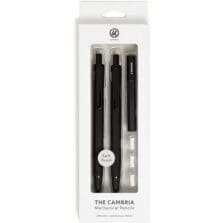 Pencils, Mechanical, No. 2, w/Lead/Erasers, 2/PK, BK
