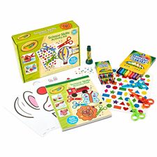 Scissor Activity Kit, w/3SafetyScissors/Crayons/Markers/Glue,