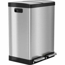 TrashCan, Recycle, FireRated, 16Gal, 19-3/10"x15-2/5"x26-1/5", SR