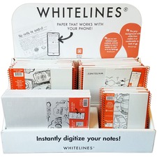 Whitelines Counter Display, Incline, 20 lb, Paper, 1/CT