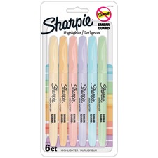 Highlighter, Chisel Point, Nontoxic, 6/PK, Pastel Assorted
