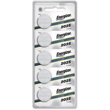 Batteries, Lithium, Industrial, 2025, 5/PK, 20PK/BX, Silver