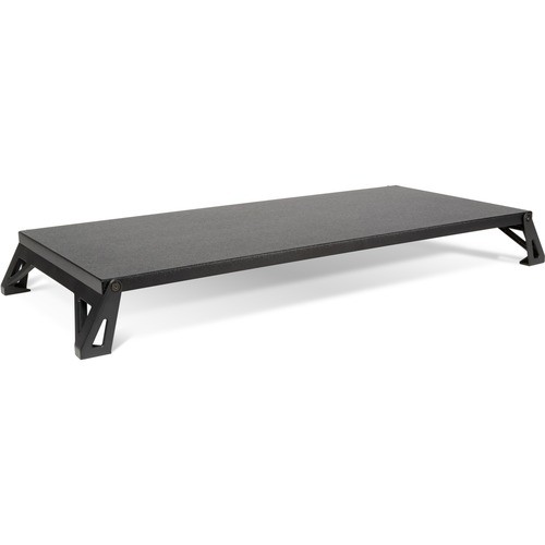 Lo Riser Monitor Stand, For 32" Monitors, 24" X 11" X 2" To 3", Black, Supports 30 Lb