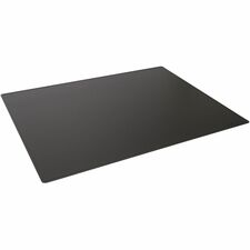 Desk Mat, Round Edges, Polypropylene, 25-1/2"x19-7/10", BK