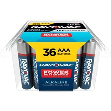 Batteries, High-Energy, Alkaline, AAA, 36/PK, BE/SR