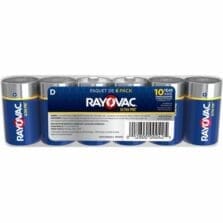 Batteries, Ultra Pro, D, Alkaline, 6/PK, Silver/Black/Yellow