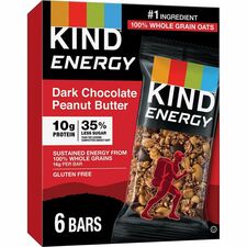 Snack Bars, Energy, KIND, Chocolate/Peanut Butter, 6/BX