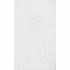 Floor Pads, f/Polishing, 14"x28", 5/CT, White