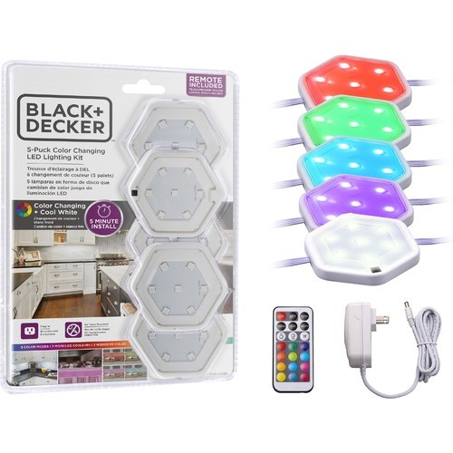 Under Cabinet Light Kit, 5 Lights, Color Changing, WE