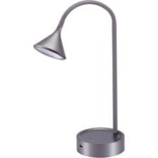 Lamp, f/Desk, LED, Gooseneck, USB Port, 5-Watt, GY