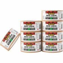 Shipping Tape Refill, Box Lock, 1.88"x25 yd, 8/CT, Brown