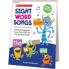 Flip Chart, Sight Word Songs, Tunes Download, 15"x20-3/5", MI