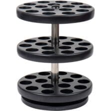 Coffee Organizer, Carousel, 3-Tier, Plastic, 9.5"x9.5"x11.75", BK