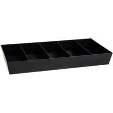 Snack Organizer, 5 Compartments, Black