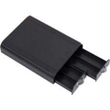 Coffee Pod Organizer, 2 Drawer, Plastic, 9.5"x12.25"x2.5", BK