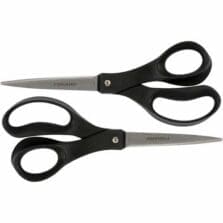 Scissors, All-purpose, Recycled, 8", 2/PK, BK