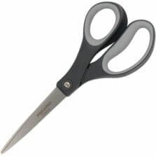Scissors, Titanium, Soft Grip, 8", 2/PK, Gray