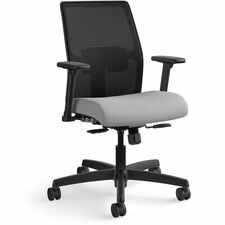 Task Chair, Mesh Back, 26"x26-1/2"x40-1/2", Frost Fabric