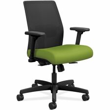 Task Chair, Mesh Back, 26"x26-1/2"x40-1/2", Pear Fabric