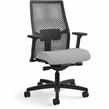 Task Chair, ReActiv Back, 27"x28-1/2"x44-1/2", Frost/BK