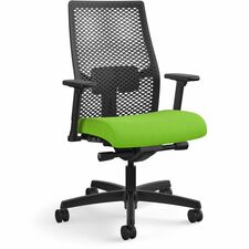 Task Chair, ReActiv Back, 27"x28-1/2"x44-1/2", Pear/Black