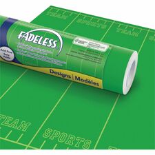 Art Paper Roll, Fadeless, 48"x50', 50 lb, Team Sports