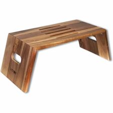 Laptop Desk, Foldable, Acacia Wood, 25-4/5"x11-1/2"x8-4/5", BN