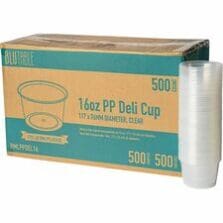Food Container, MicrowaveSafe, Poly, No Lid, 16 oz, 500/CT, CL