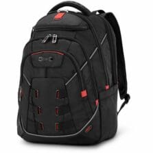 Backpack, f/17" Laptop, Ballistic Polyester, BK