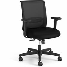 Task Chair, Mesh, Swivel Tilt, 27-3/4"x27-1/2"x42", Black