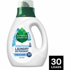 Natural Laundry Detergent, 33 Loads, 45oz., Free/Clear