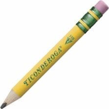 Pencils, Short, 3.6mm Dia x 4.5"L, YW Barrel, 12/BX