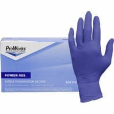 Gloves, Exam, Nitrile, 3 mil, 9-1/2"L, Medium, 200/BX, 10BX/CT, BVT