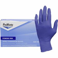 Gloves, Exam, Nitrile, 3 mil, 9-1/2"L, Medium, 200/BX, 10BX/CT, BVT