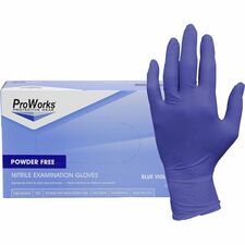 Gloves, Exam, Nitrile, 3 mil, 9-1/2"L, Large, 200/BX, 10BX/CT, BVT