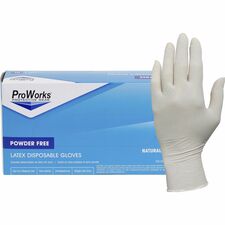 Gloves, Latex, Disposable, 5 mil, 9-1/2"L, S, 100/BX, 10BX/CT, NL