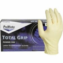 Gloves, Exam, Latex, 8mil, 9-2/5"L, Large, 100/BX, 10BX/CT, NL
