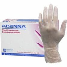 Gloves, Exam, Vinyl, 4 mil, 9-2/5"L, Large, 100/BX, 10BX/CT, TLT