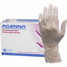 Gloves, Exam, Vinyl, 4 mil, 9-2/5"L, Medium, 100/BX, 10BX/CT, TLT