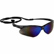 Safety Glasses, Nemesis, Blue Mirror Lens/BK Frame