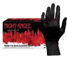 Gloves, Exam, Nitrile, 4 mil, 9-2/5"L, XL, 90/BX, 10BX/CT, BK