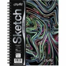 Sketchbook, Squiggles, 75 Pages, 120 gsm, 9"x6", Neon